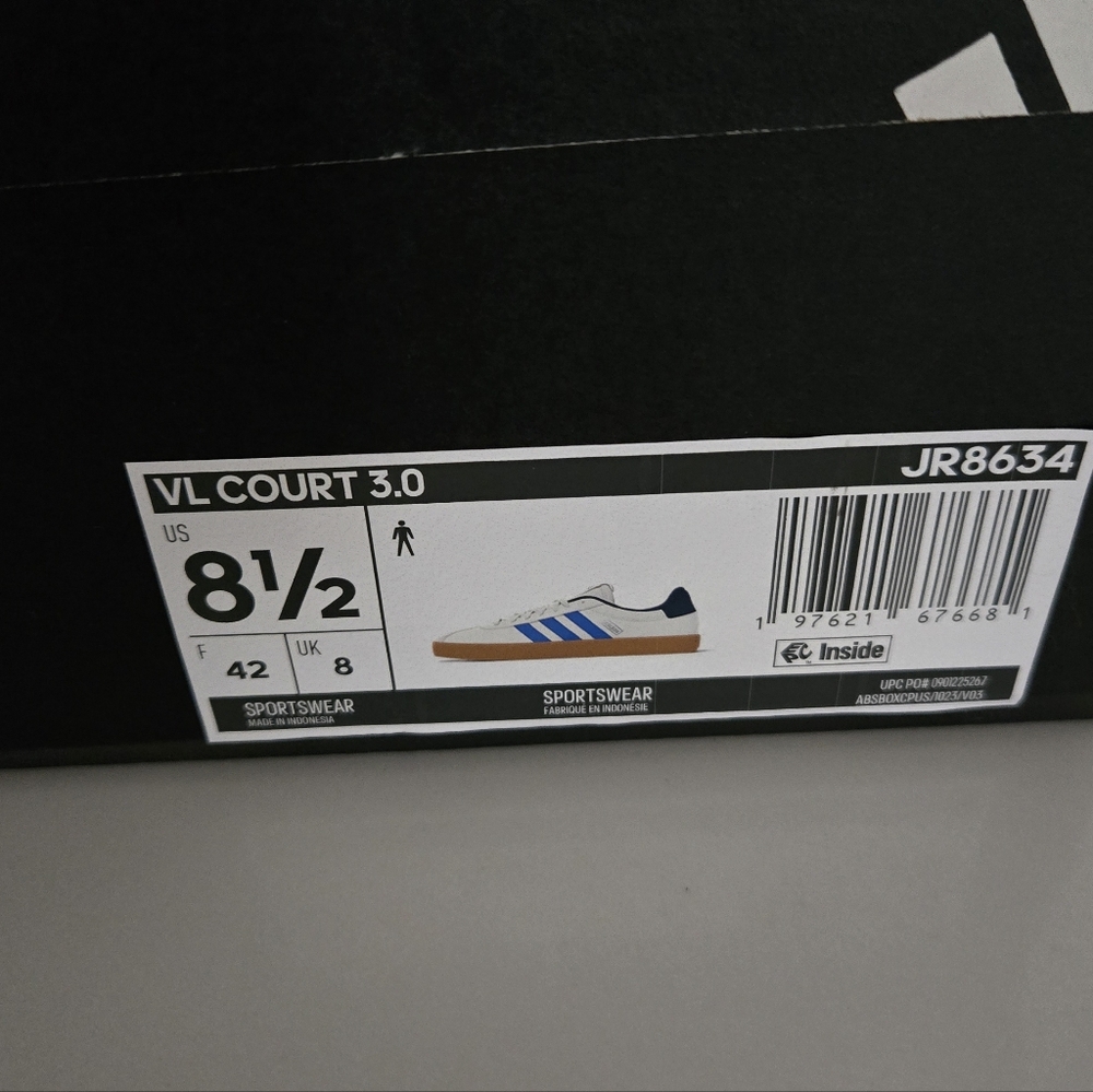 NIB Women's adidas VL Court 3.0 Shoes - Picture 7 of 7